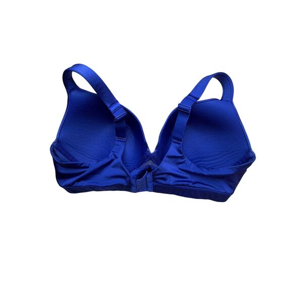 Cacique Women’s Plunge Bra 42DDD Blue Lightly Lined Underwire Everyday Support - Picture 2 of 8